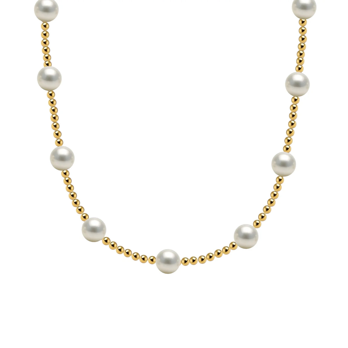 GOLD AND PEARL NECKLACE