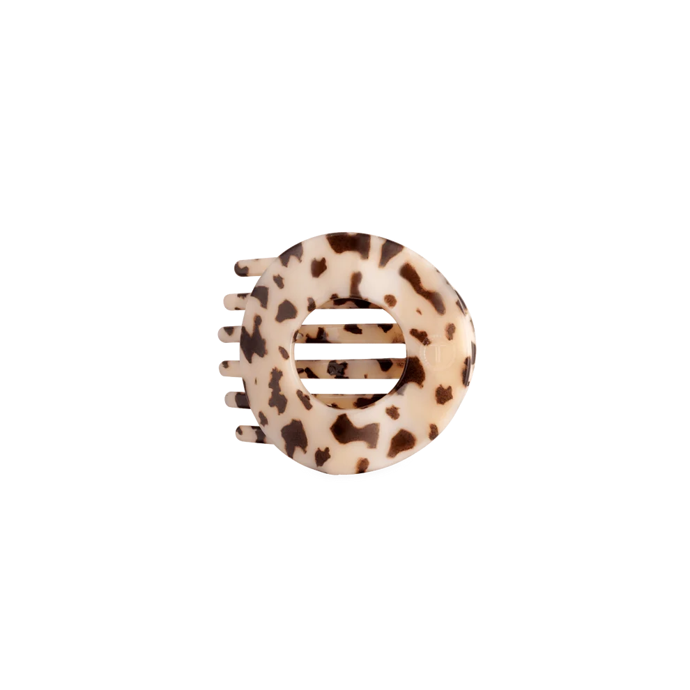 BLONDE TORTOISE FLAT CIRCLE HAIR CLIP