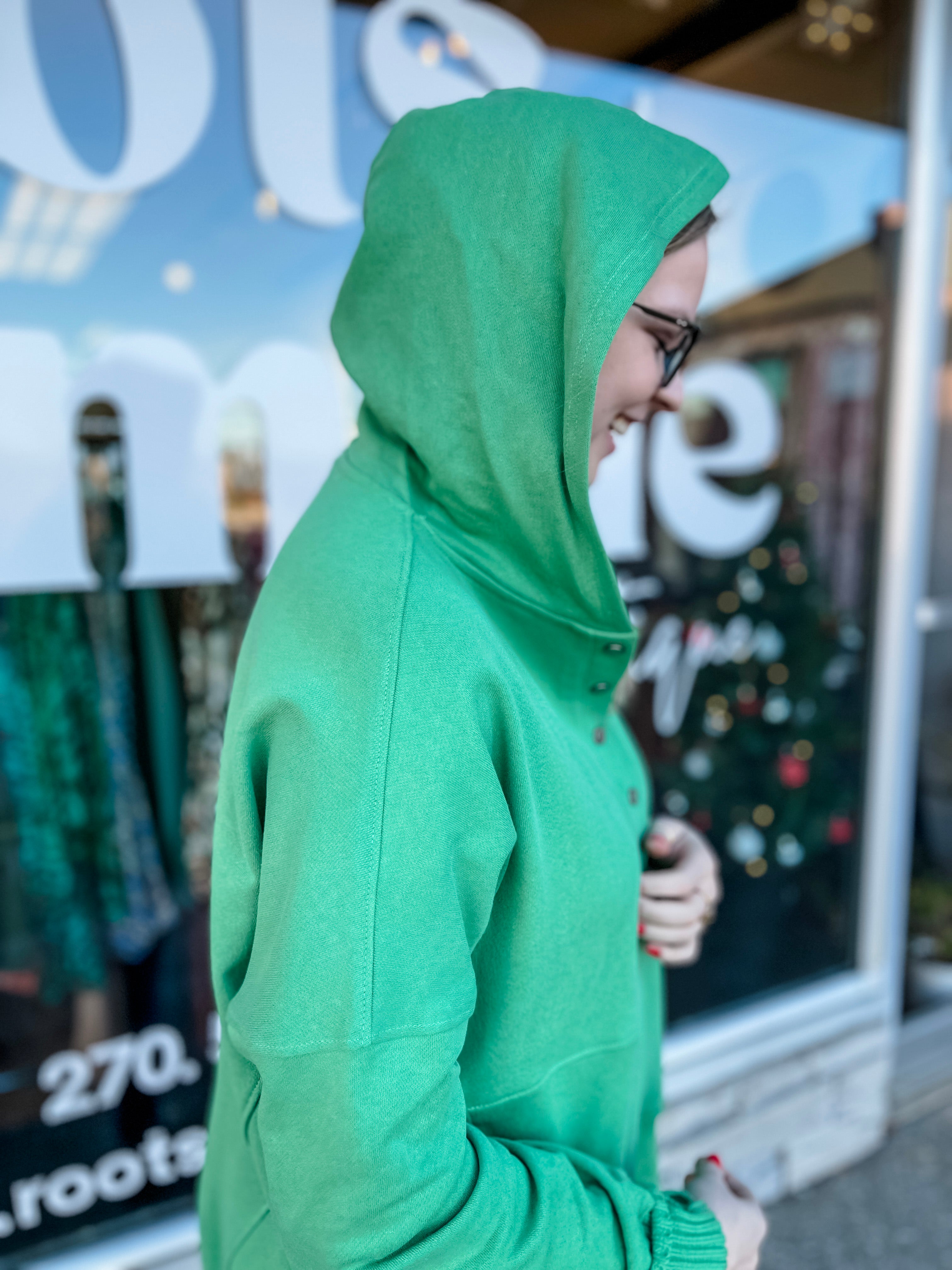 Partition Hoodie- Green