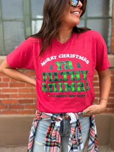 Filthy Animal Christmas T-Shirt