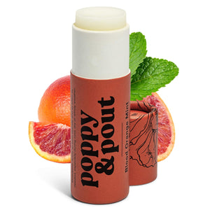 Poppy and Pout Lip Balm - Blood Orange Mint