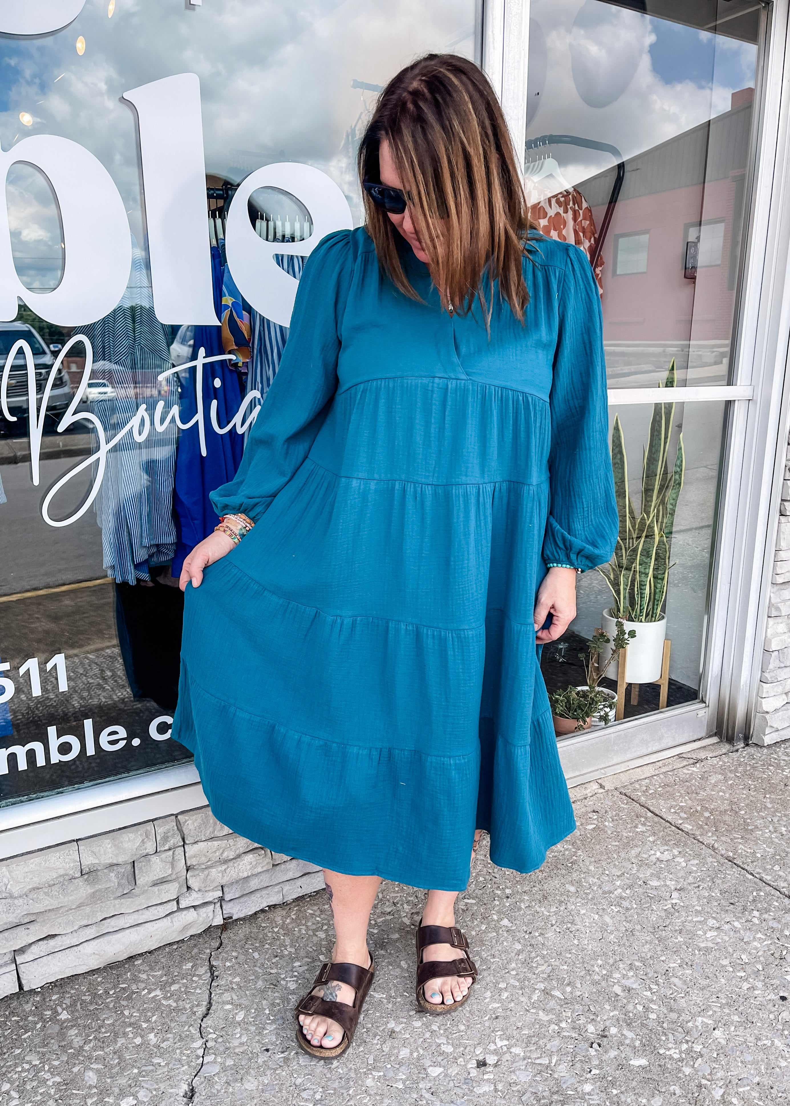 Deep Teal Sea Dress