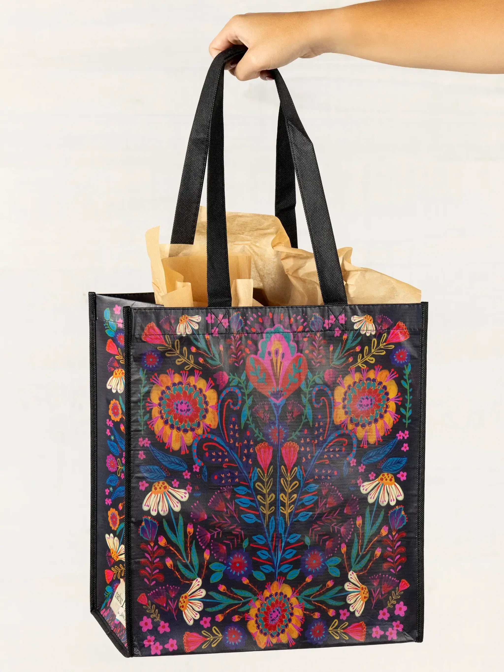 FLORAL DARK BAG 
