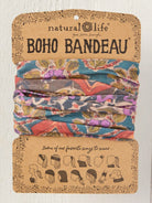 BOHO BANDEAU WITH MULTI COLOR ON A WHITE BACKGROUND