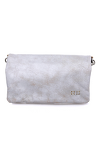 SILVER LUX CROSSBODY ON WHITE BACKGROUND
