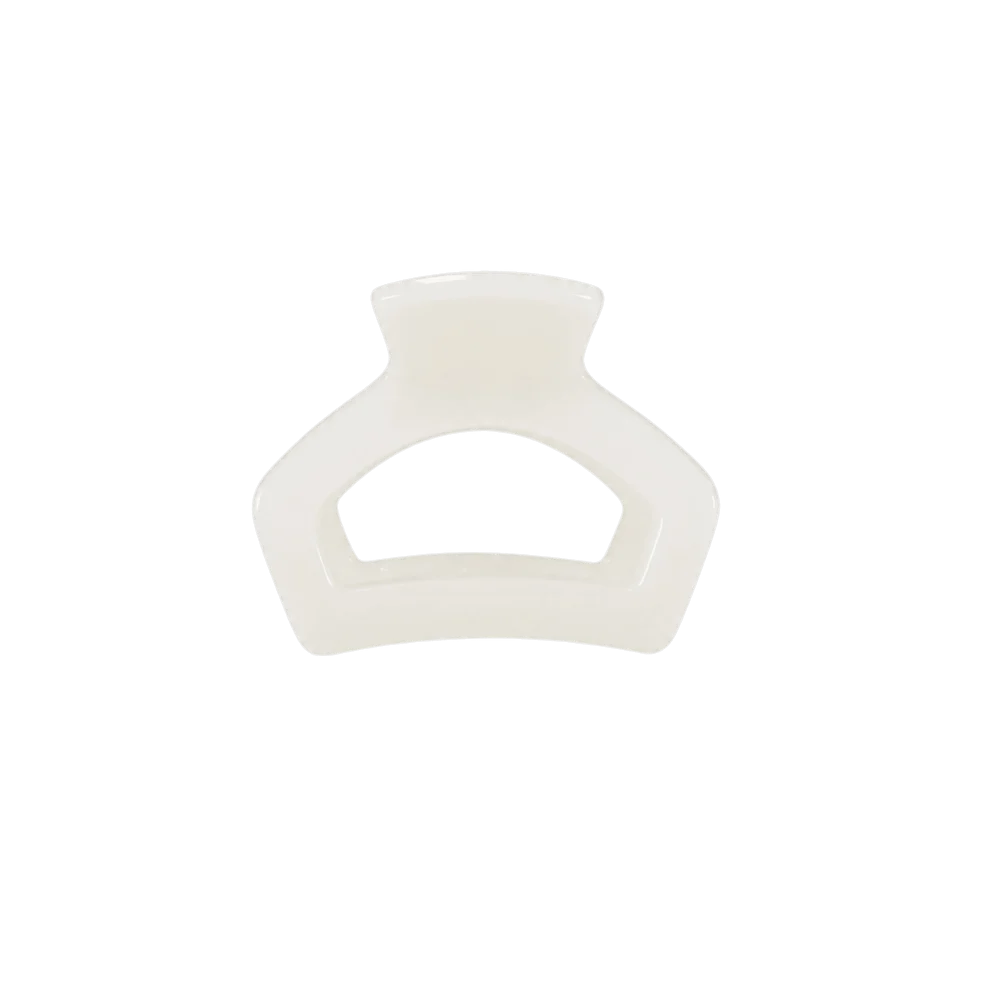 coconut white petite hair clip