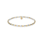 TWO TONE BRACELET ON WHITE BACKGROUND
