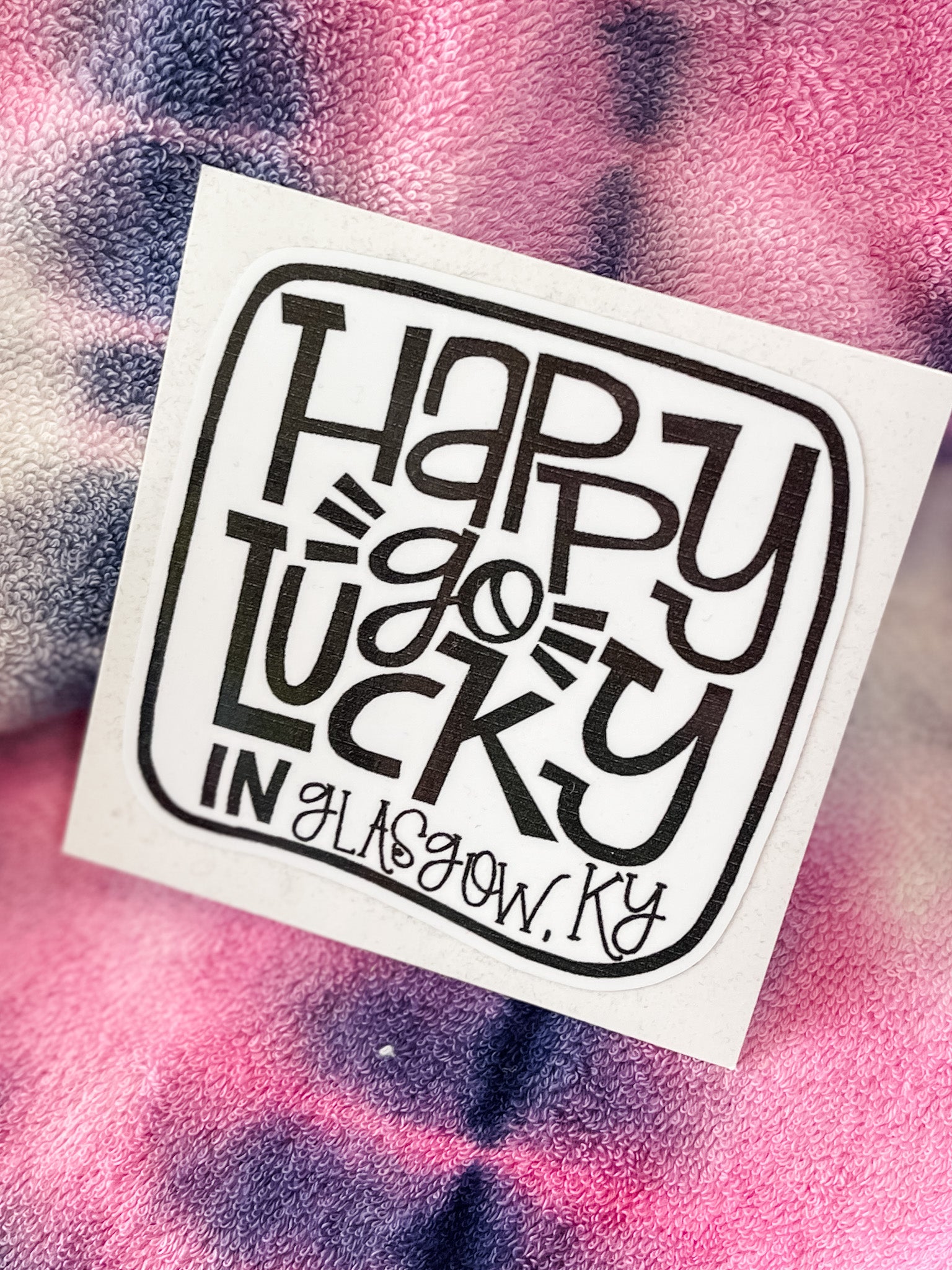 Happy Go Lucky In Glasgow KY Sticker
